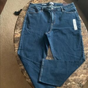 Women’s High Rise Blue Straight Leg Jeans